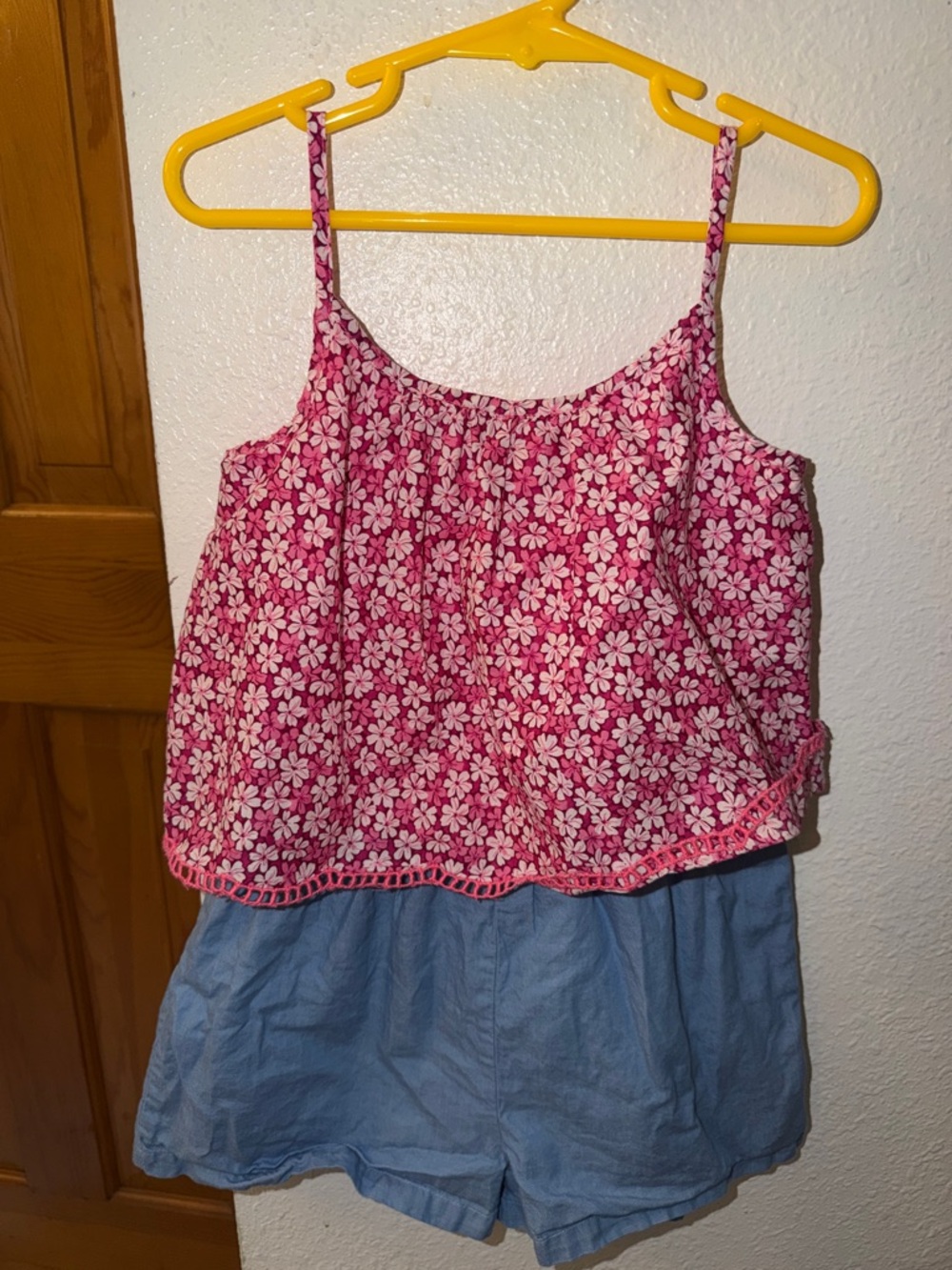 GAP Pink Floral Spaghetti Strap Tank